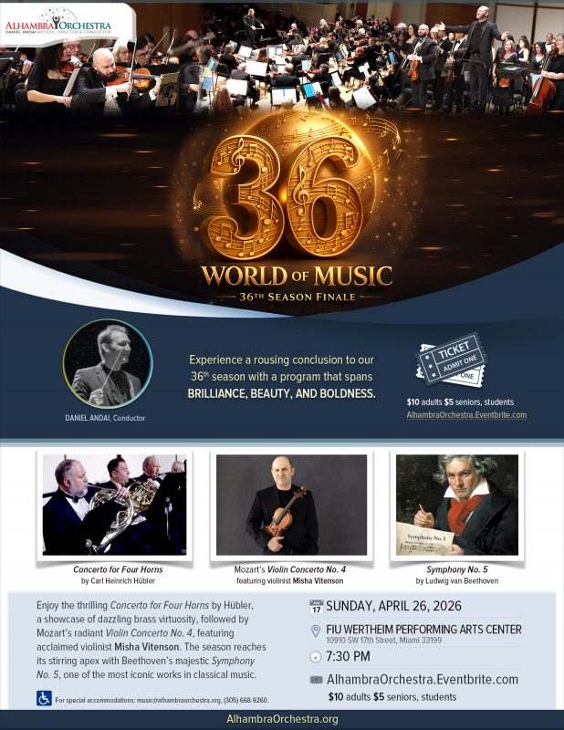 Alhambra Orchestra 36th Season Finale Concert Promotion