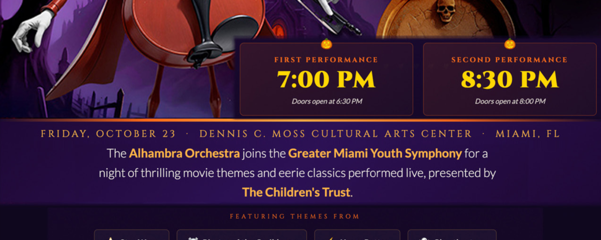 Spooky Symphony Concert Promo